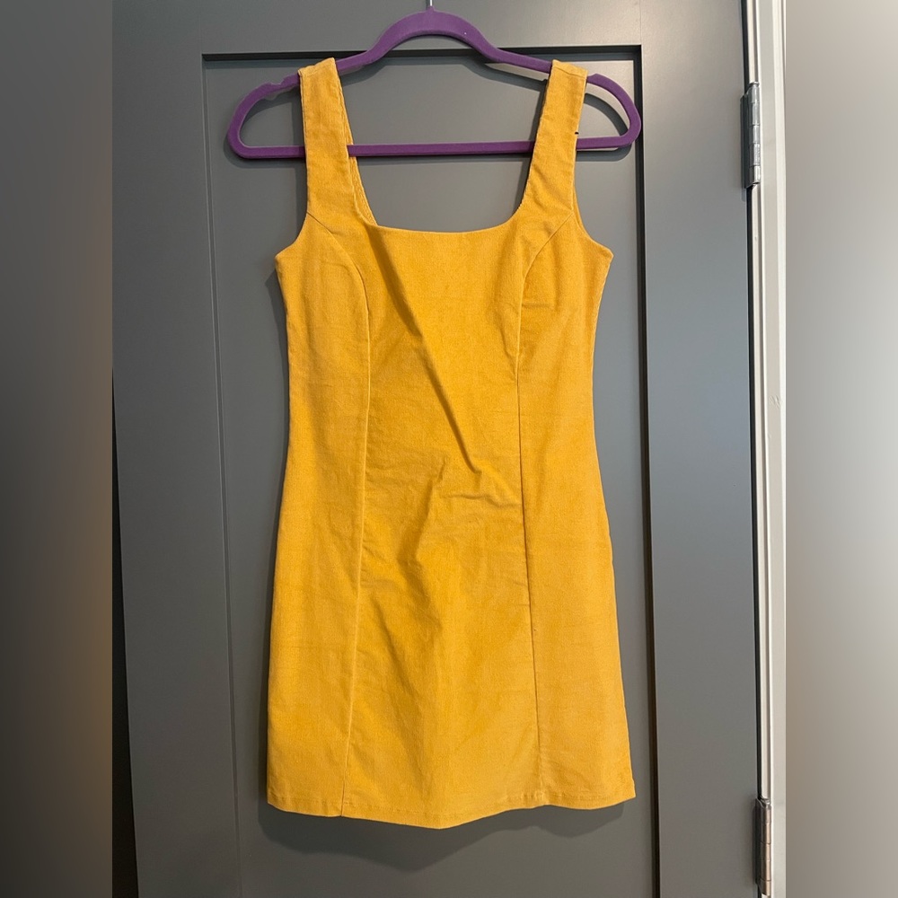 Tillys burnt yellow mini dress